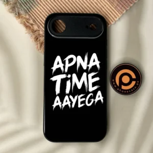 iPhone Air - Apna Time Ayega - Premium Metal Printed Soft Bumper Shock Proof Case - Image 1
