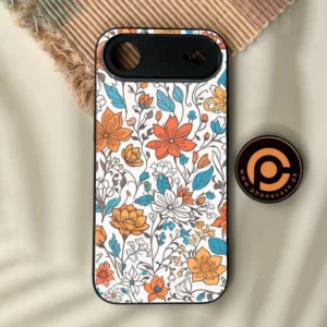 iPhone Air - Floral Series Design 9 - Premium Metal Printed Soft Bumper Shock Proof Case - Image 1