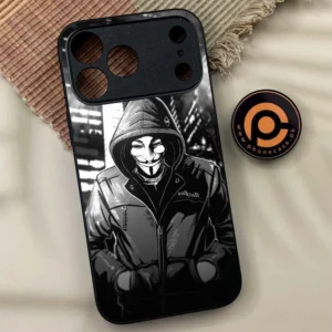 iPhone 17 Pro Max - Anonymous 2.0 Series - Premium Metal Printed soft Bumper shock Proof Case - Image 1