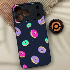 iPhone 17 Pro Max - Colorful Donuts - Premium Metal Printed soft Bumper shock Proof Case - Image 1