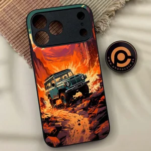 iPhone 17 Pro Max - Jeep Offroad - Premium Metal Printed soft Bumper shock Proof Case - Image 1