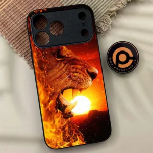 iPhone 17 Pro - Tiger Series - Premium Metal Printed soft Bumper shock Proof Case - Image 1