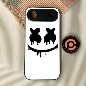 iPhone Air - Marshmello Face - Premium Metal Printed Soft Bumper Shock Proof Case - Image 1
