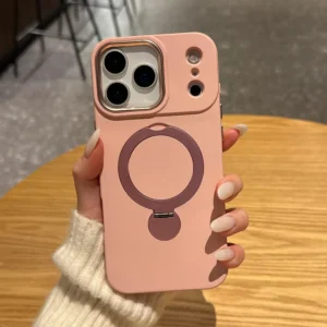 iPhone 17 Pro Max - EliteMag Hybrid Silicone Case with 360° Magnetic Rotating Stand - Image 1