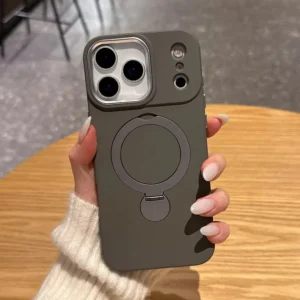iPhone 17 Pro Max - EliteMag Hybrid Silicone Case with 360° Magnetic Rotating Stand - Image 1