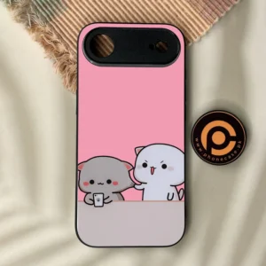 iPhone Air - Cute Bubu Dudu Design 2 - Premium Metal Printed Soft Bumper Shock Proof Case - Image 1