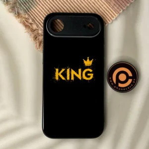 iPhone Air - King Design 2 - Premium Metal Printed Soft Bumper Shock Proof Case - Image 1