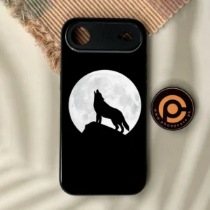 iPhone Air - Wolf Design 3 - Premium Metal Printed Soft Bumper Shock Proof Case - Image 1