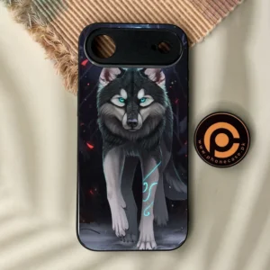 iPhone Air - Wolf Design 8 - Premium Metal Printed Soft Bumper Shock Proof Case - Image 1