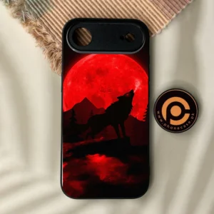iPhone Air - Wolf Design 5 - Premium Metal Printed Soft Bumper Shock Proof Case - Image 1