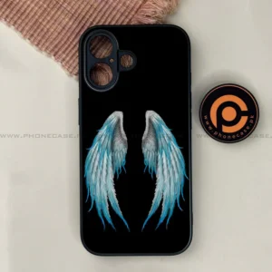 iPhone 17 - Angel Wings Series - Premium Printed Glass soft Bumper shock Proof Case - Image 1