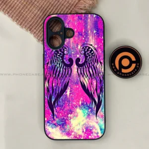 iPhone 17 - Angel Wings Series - Premium Printed Glass soft Bumper shock Proof Case - Image 1