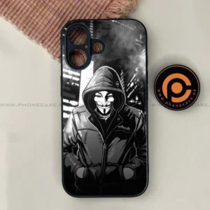 iPhone 17 - Anonymous 2.0 Series - Premium Printed Glass soft Bumper shock Proof Case - Image 1