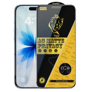 iPhone 17 - AG Matte Anti-Spy Privacy Screen Protector – 9H Tempered Glass, Bubble-Free Full Glue - Image 1