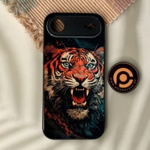 iPhone Air - Tiger 2.0 Design 3 - Premium Metal Printed Soft Bumper Shock Proof Case - Image 1